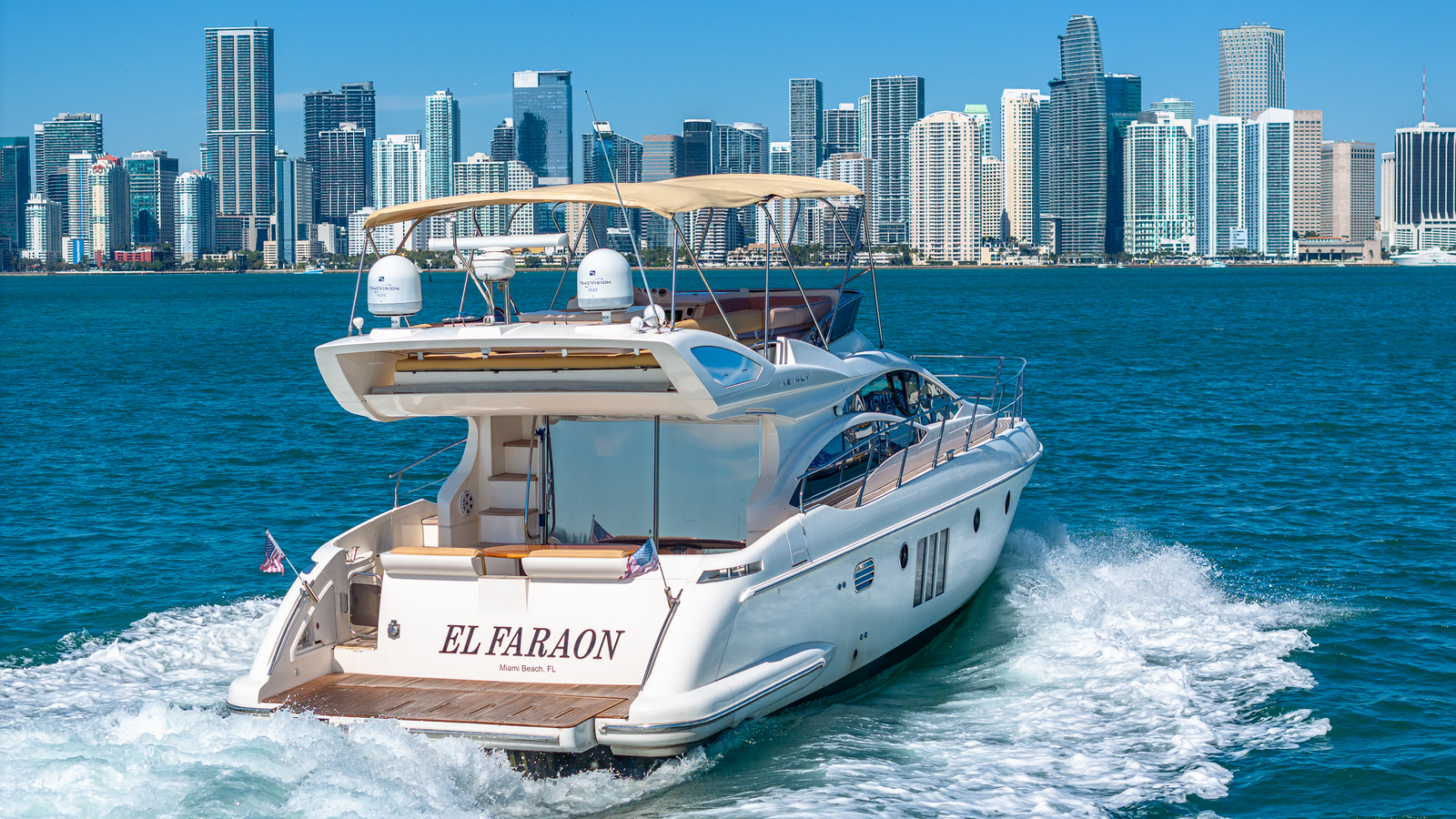 Azimut 55ft Yacht | Miami 2 %Miami Yacht Rentals%