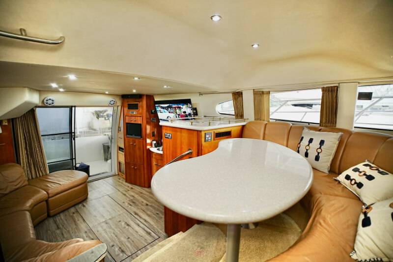 50ft Dominator Sport Sedan Yacht Rental Miami 🚤 | Luxury Charter 9 %Miami Yacht Rentals%