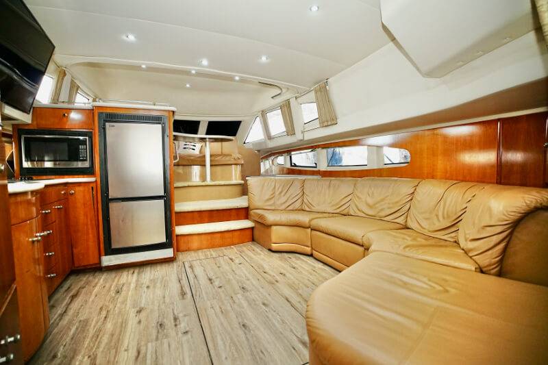 50ft Dominator Sport Sedan Yacht Rental Miami 🚤 | Luxury Charter 11 %Miami Yacht Rentals%