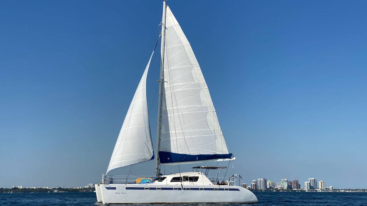 48ft Sailing Catamaran Bubble | Miami Yacht 1 %Miami Yacht Rentals%
