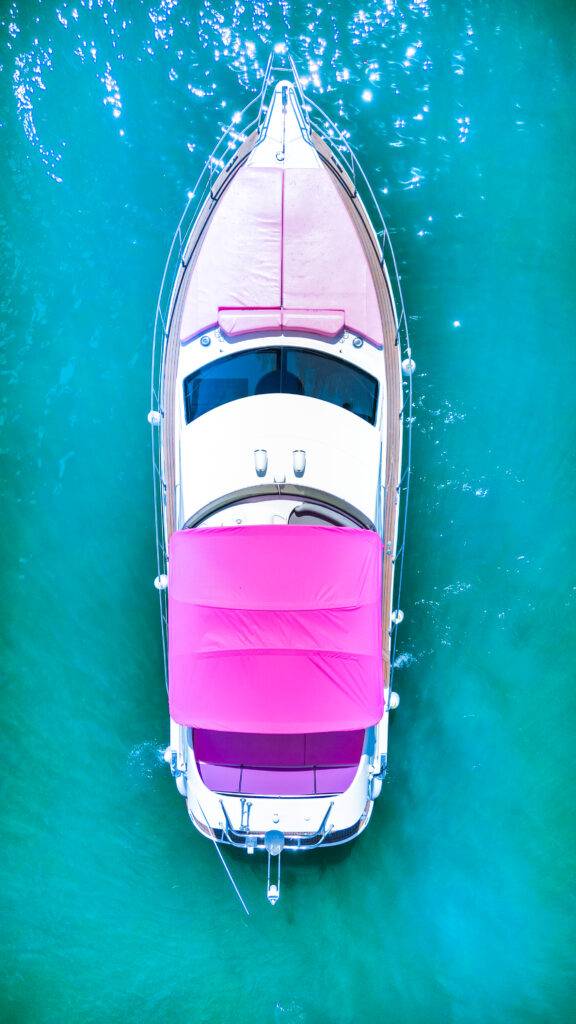50ft Rodman Pink Miami Yacht Rental | Rosé Yacht from $1000 4 %Miami Yacht Rentals%