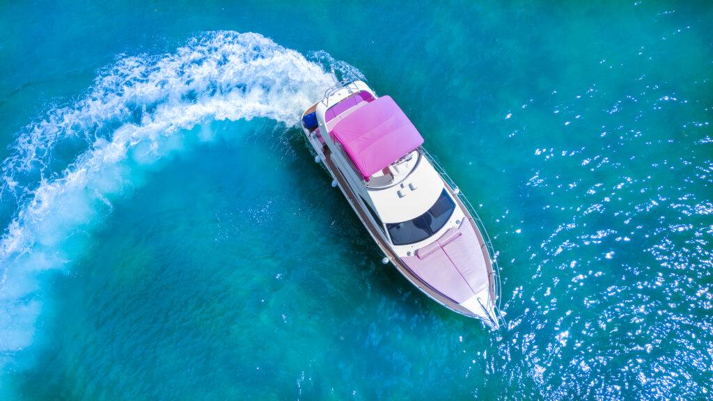 50ft Rodman Pink Miami Yacht Rental | Rosé Yacht from $1000 3 %Miami Yacht Rentals%