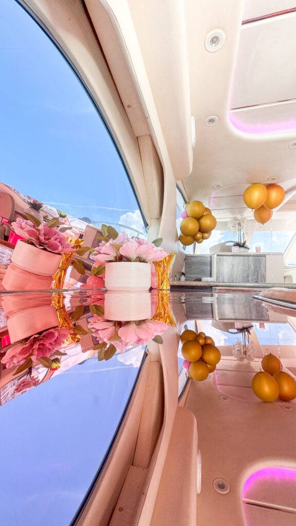 50ft Pink Maxum Miami Yacht Rental | The Barbie Yacht from $1000 7 %Miami Yacht Rentals%