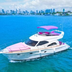 50 pies Rodman “Rosé” | Chárter yate Miami rosa 🍾 Yates rosas desde $1,100