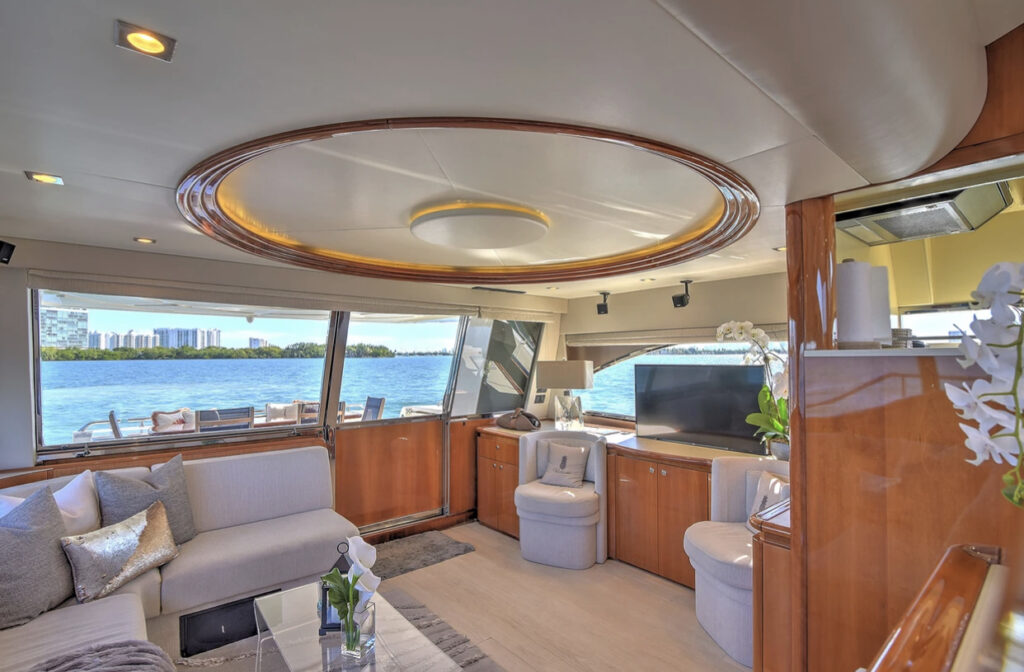 75ft Ferretti "Lumar" – Luxury Yacht Charter Experience | Miami River 29 %Miami Yacht Rentals%