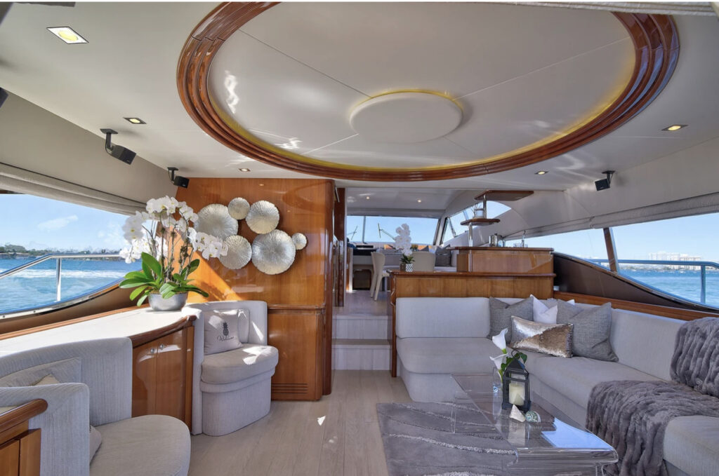 75ft Ferretti "Lumar" – Luxury Yacht Charter Experience | Miami River 36 %Miami Yacht Rentals%