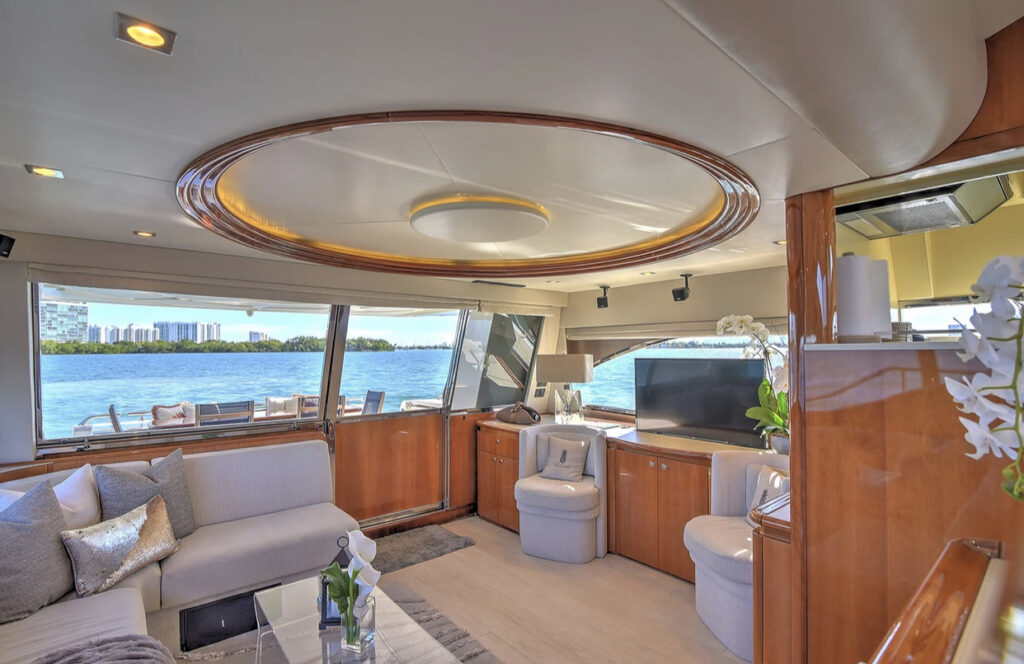 75ft Ferretti "Lumar" – Luxury Yacht Charter Experience | Miami River 26 %Miami Yacht Rentals%