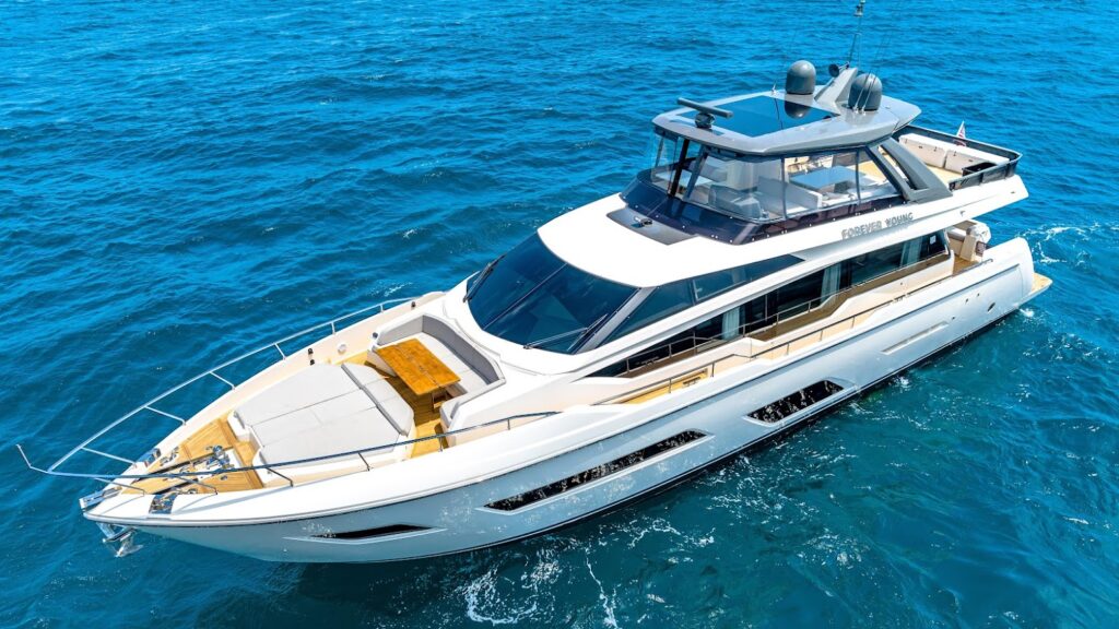 78ft Ferretti Mega Yacht Charter 32 %Miami Yacht Rentals%