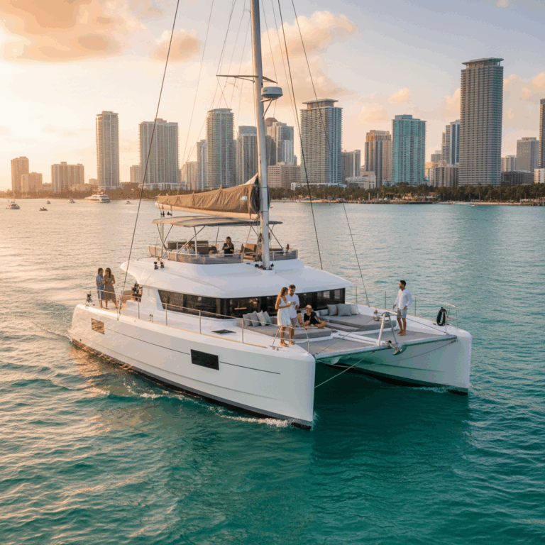 Miami Yacht Tips 📝 Expert Guides for Booking Luxury Charters 3 Catamaran charters in Miami (stable & spacious)