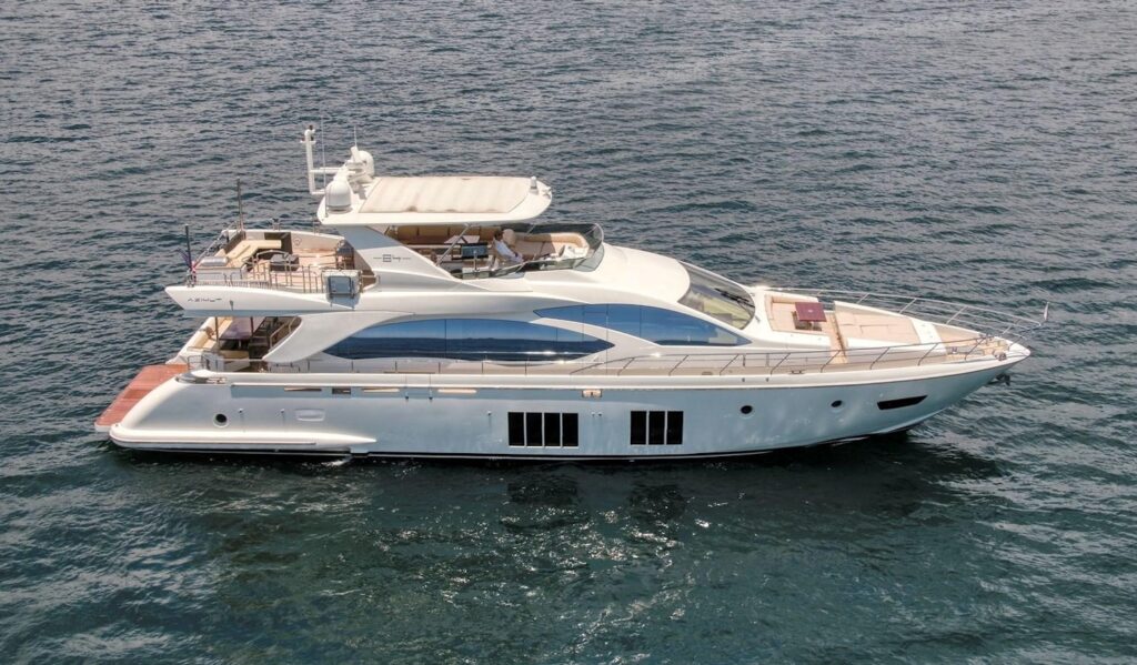 84ft Azimut “Our Time” Mega Yacht Charter from Marina Palms 27 %Miami Yacht Rentals%