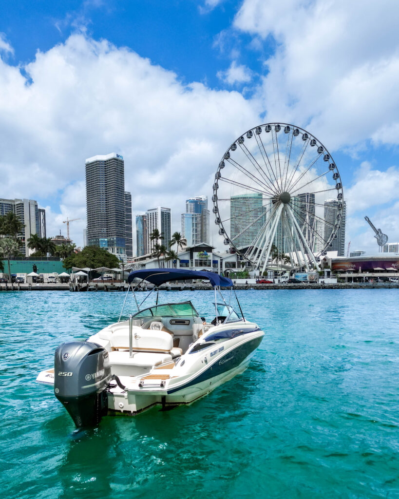 26ft Crownline Yacht Charter from 961 NW 7th St 19 %Miami Yacht Rentals%