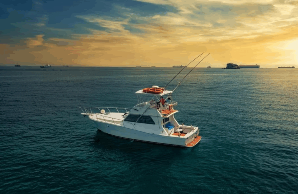 41ft Viking Yacht Alquiler Panamá ⚓ | Sport & Leisure Charter 14 Reserve un alquiler de yates de lujo en Panamá con Feeling Yachty - charters privados, catamaranes y excursiones por las islas de San Blas y la Bahía de Panamá. Todo incluido, precios transparentes.