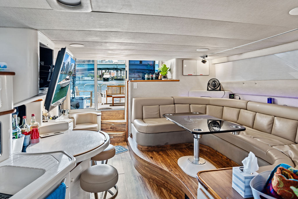 48ft Sea Ray Bridge Yacht Rental Miami 🌙 | 15 ppl | Commercial License 11 %Miami Yacht Rentals%