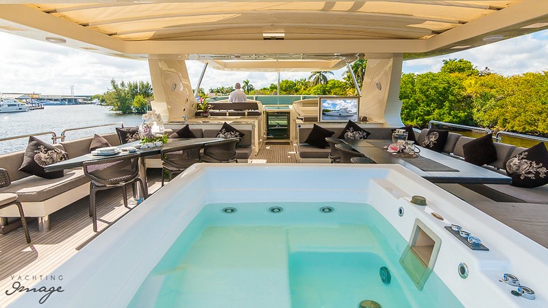 105ft Azimut “Babieca” Mega-Yacht Rental in Miami Beach 11 %Miami Yacht Rentals%