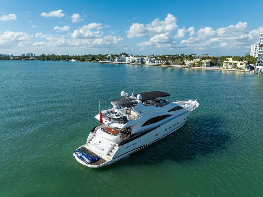 94ft Sunseeker Elite Luxury Yacht Charter | Miami Beach 💼 1 %Miami Yacht Rentals%