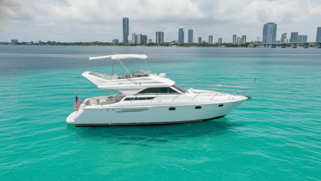 55ft Viking Princess Yacht Rental Miami ✨ | Exclusive Charter Adventure from $925 1 %MAlquiler de yates en Miami%