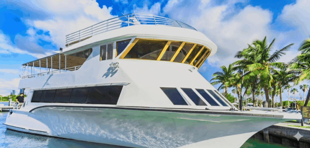 🎵 Baysurf — Mini Cruise • Yacht Venue for Large Events | 26 %Miami Yacht Rentals%