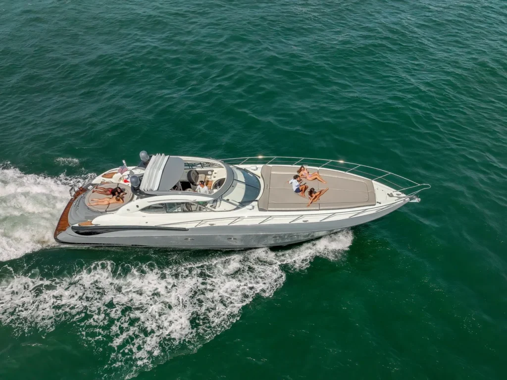✨Frenchy —60ft' Sunseeker Yacht Charter (Miami River) | Free Hour 6 %Miami Yacht Rentals%