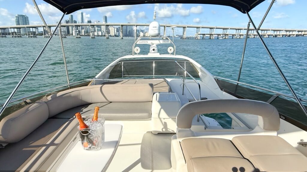 60ft Viking Princess Yacht Rental Miami 👑 | Exclusive Charter Adventure from $1000 7 %Miami Yacht Rentals%