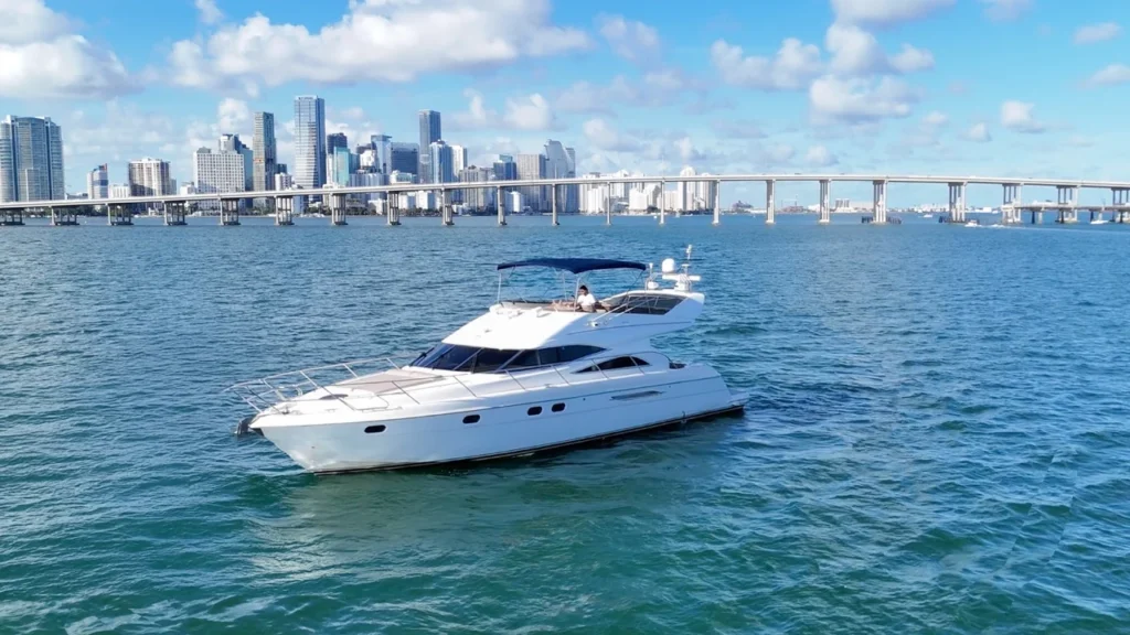 60ft Viking Princess Yacht Rental Miami 👑 | Exclusive Charter Adventure from $1000 6 %Miami Yacht Rentals%