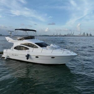 50ft Azimut – Luxury Yacht Charter | Rickenbacker Marina, Miami | Feeling Yachty | Exclusive Charter Adventure from $800