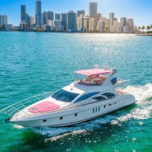 “70’ PINK AZIMUT FLYBRIDGE” “VICTORIA”