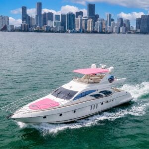 “70’ PINK AZIMUT FLYBRIDGE” “VICTORIA”